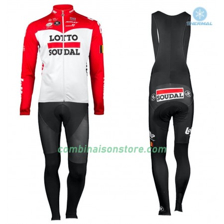 Maillot Cyclisme Hiver + Collant à Bretelles 2018 Lotto-Soudal N001